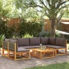 Gossi set canapele gradina cu perne, 7 piese, lemn masiv acacia