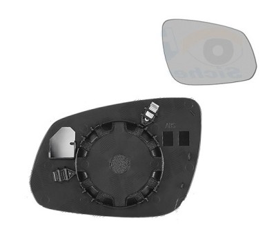 Geam oglinda exterioara cu suport fixare Opel Karl, 06.2015-; Chevrolet Spark (M300), 2015-, Dreapta, geam convex; cromat, View Max foto