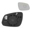 Geam oglinda exterioara cu suport fixare Opel Karl, 06.2015-; Chevrolet Spark (M300), 2015-, Dreapta, geam convex; cromat, View Max