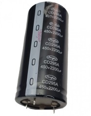 Condensator Electrolitic Second hand 2200uF 450VDC &Oslash;50x100mm; &plusmn;20% valoare reala 1960 uF