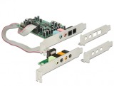 Placa de sunet PCI Express 7.1 - 24 Bit / 192 kHz cu TOSLINK In / Out, Delock 89640