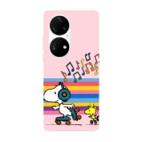 Husa compatibila cu Huawei P40 model Snoopy Roller Skating, Silicon, TPU, Viceversa