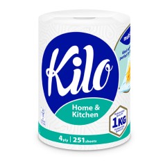 Prosop de hartie Kilo Confort monorola, 4 straturi, 251 foi, 1 kg