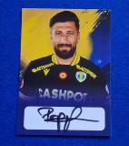 Foto (de colectie) fotbal cu semnatura originala - PAUL PAPP (Petrolul, Craiova, Vaslui, Steaua, Romania)