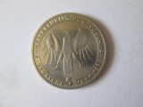 Germania Federala 5 Mark 1982 UNC Goethe moneda comemorativa, Europa, Nichel