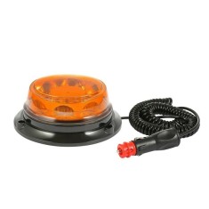 Girofar LED, Slim, 8 SMD Efect de Blit, cu Magnet 12V - 24V, 24W, Omologare E9