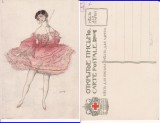 Rusia- tipuri, femei - ilustrator Bakst-Crucea Rosie