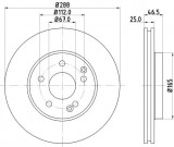 Disc frana MERCEDES E-CLASS Combi (S210) (1996 - 2003) KRIEGER 0950004088