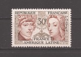 Franta 1956 - Prietenia franco-latino-americană, MNH