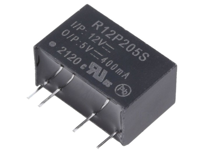 Convertor DC/DC 5V 0,4A, SIP7