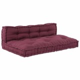 VidaXL Perne pentru canapea din paleți 2 pcs Bordo Standard Poliester