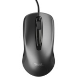 Mouse Trust cu fir optic, negru