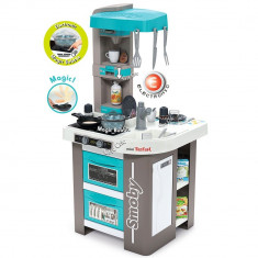 Bucatarie Smoby Mini Tefal Studio Bubble gri albastru foto