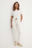 BOSS pantaloni de trening culoarea bej, neted, 50524759
