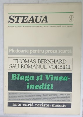 STEAUA , REVISTA BILUNARA A UNIUNII SCRIITORILOR , NR. 2 , 1971 foto