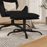 Cumpara ieftin Taburet, negru, 45x29,5x36 cm, piele ecologică lucioasă