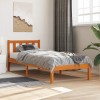VidaXL Cadru pat fără saltea, maro ceruit, 90x190 cm, lemn masiv pin 844802
