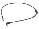 Cablu PUR 3 pini 0,6m pentru senzori automatizări LUMBERG AUTOMATION RSMV 3-RKMWV/LED A 3-224/0,6 M