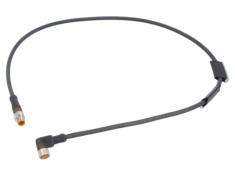 Cablu PUR 3 pini 0,6m pentru senzori automatizări LUMBERG AUTOMATION RSMV 3-RKMWV/LED A 3-224/0,6 M