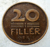 1.460 UNGARIA 20 FILLER 1947 BP, Europa, Bronz-Aluminiu