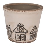 Cumpara ieftin Ghiveci flori ceramica multicolora Turta Dulce 12x11 cm
