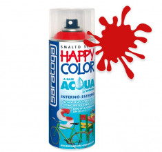 Spray vopsea Rosu Ral 3000 HappyColor Acqua pe baza de apa, 400ml foto