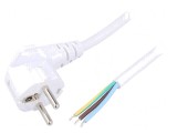Cablu Alimentare 5m Alb 16A CEE 7/7