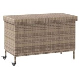 Gossi lada depozitare de gradina cu roti, gri 110x55x73 cm poliratan