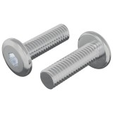 vidaXL Șurub 2 pcs Argintiu 8 x 25 mm Oțel 864598