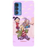 Husa compatibila cu Motorola Edge 20 Lite model Ed Edd and Eddy Adventures, Silicon, TPU, Viceversa, Transparent, Carcasa
