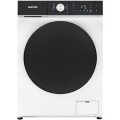 Masina de spalat rufe Daewoo DWD-CS6012, 6 kg, motor inverter, 1200 rpm, clasa A, 16 programe, butoane touch, usa dubla neagra, Alb