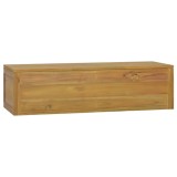 Dulap de baie montat pe perete 110x45x30 cm lemn masiv de tec