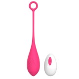 Ou Vibrator Belle Love Egg, 10 Moduri Vibratii, Remote Control, Silicon, USB, Roz, 20.4 cm, Mokko Toys, Velvet Obsession