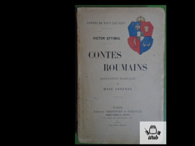 Victor Eftimiu Contes roumains Paris 1918 - carte f rara! foto