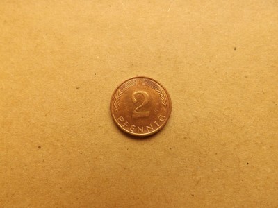 Germania 2 Pfennig 1971 G foto