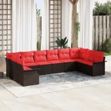 vidaXL Set de canapele pentru grădină 10 pcs Bej poliratan 3354213