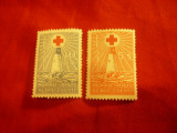 Serie mica Estonia 1931 ,Crucea Rosie , 2 valori sarniera, Nestampilat