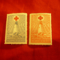 Serie mica Estonia 1931 ,Crucea Rosie , 2 valori sarniera