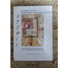 STUDII DE BIBLIOLOGIE -ALEXANDRINA IONITA , DEDICATIE