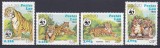DB1 Fauna WWF Tigru 1984 Laos 4 v. MNH