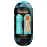 Masturbator cu Bila Victoria Caspar, TPR, Verde, 15 cm