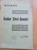 B. Magder &ndash; &Icirc;nchinare Eroilor Evrei-Rom&acirc;ni care și-au jertfit viața ... 1937