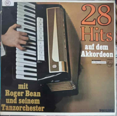 Disc vinil, LP. 28 Hits Auf Dem Akkordeon-Roger Bean Und Seinem Tanzorchester foto