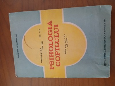 Psihologia Copilului Invățare Dezvoltare-Pantelimon Golu foto