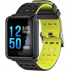 Bratara Fitness iUni M88 Plus, Display OLED, Bluetooth, Pedometru, Notificari, Android si iOS, Galben foto