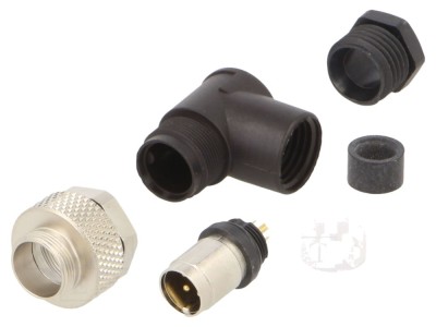 Conector M9 tată IP67, 4 pini foto