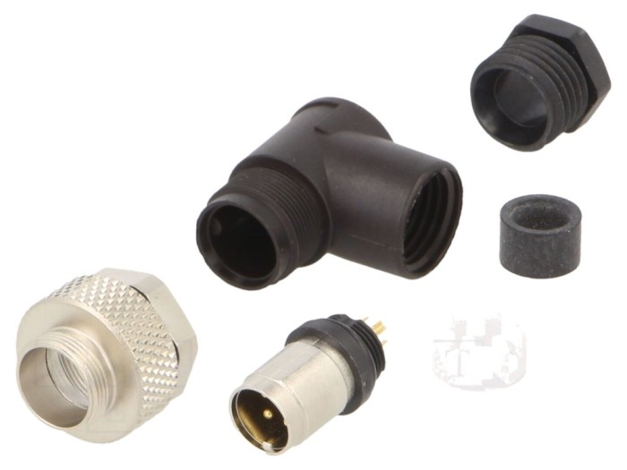 Conector M9 tată IP67, 4 pini