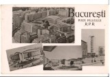 CPIB 15708 CARTE POSTALA - BUCURESTI. PIATA LALATULUI, MOZAIC, RPR, Circulata, Fotografie