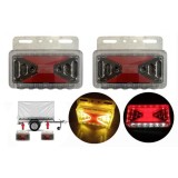 2 x 30 Led lumini Laterale Lampa spate pentru camion remorca caravana 12v 24v