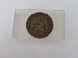 Franta - Indochina 1 Cent 1892 -Bronze, Asia, Bronz